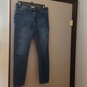 Kendall & Kylie Mid Wash Skinny Jeans - Blue